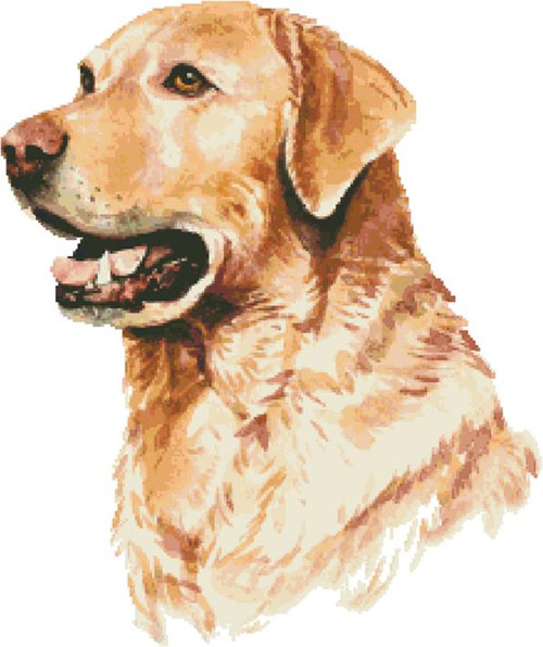 Labrador Retriever In Watercolor / Fox Trails Needlework