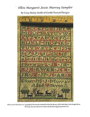 Ellen Margaret Jessie Murray Sampler / Gentle Pursuit Designs