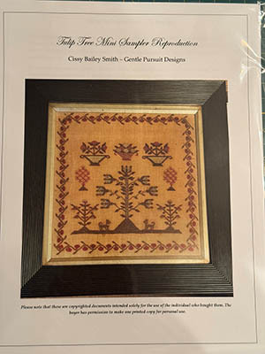 Tulip Tree Mini Sampler Reproduction / Gentle Pursuit Designs