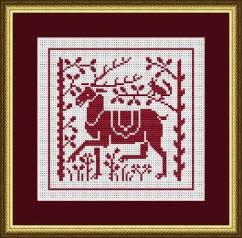 Antique Reindeer In The Forest / Happiness Is Heartmade