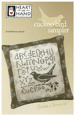 Cuckoo Bird Sampler (w/emb) / Heart In Hand Needleart