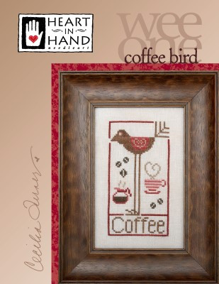 Wee One: Coffee Bird / Heart In Hand Needleart