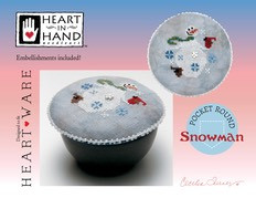 Pocket Round: Snowman / Heart In Hand Needleart