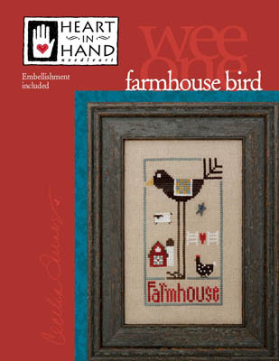 Wee One: Farmhouse Bird / Heart In Hand Needleart