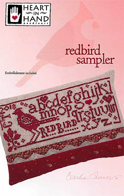 Red Bird Sampler / Heart In Hand Needleart