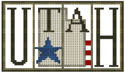 Utah - Flag Mini Block States / Hinzeit