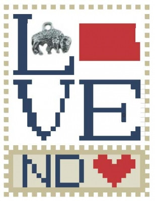 Love North Dakota - Love Bits States / Hinzeit