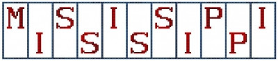Mississippi - Mini Block States / Hinzeit