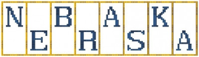 Nebraska - Mini Block States / Hinzeit
