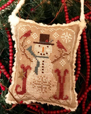 Snow Joyful - Snowman Ornament - 2020 Annual Christmas Ornaments / Homespun Elegance Ltd