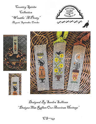 Wreaths' A Plenty (3 Designs) - Country Spirits Collection / Homespun Elegance Ltd