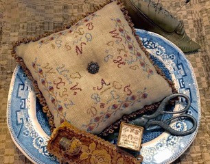 Alphabet Pillow - Purely Samplers Collection / Homespun Elegance Ltd