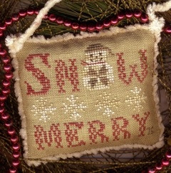 Snow Merry II Snowman Ornament - 2016 Annual Christmas Ornaments / Homespun Elegance Ltd