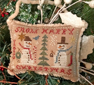 Snow Happy - Snowman Ornament - 2021 Annual Christmas Ornaments / Homespun Elegance Ltd