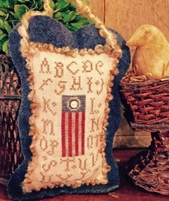 Sampler Flag - Plain & Fancy Collection / Homespun Elegance Ltd