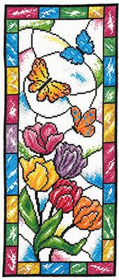 Stained Glass Spring Butterflies / Imaginating