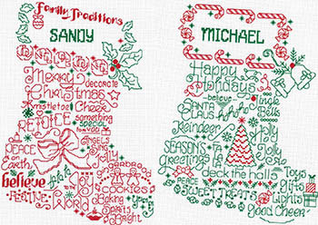 Mr & Mrs Holiday Stocking / Imaginating