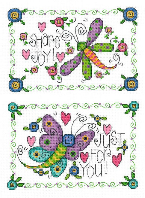 Garden Cuties Dragonfly And Butterfly / Imaginating