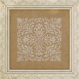 Damask Square / Ink Circles