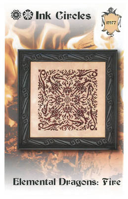 Elemental Dragons: Fire / Ink Circles