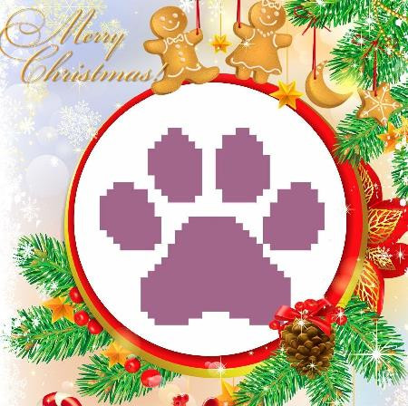 Pawprint Christmas Ornament / Iris Originals