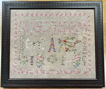 Rose Lejeune 1900 Sampler Antique Reproduction / Jan Hicks Creates