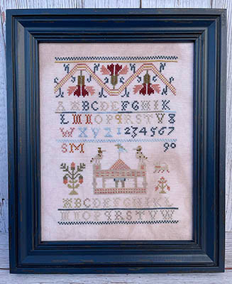Birds on the Temple Antique Sampler Reproduction / Jan Hicks Creates
