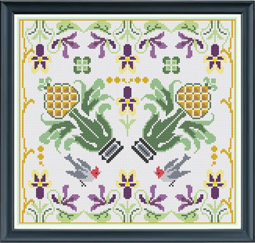 Pineapples And Pansies / Jan Hicks Creates