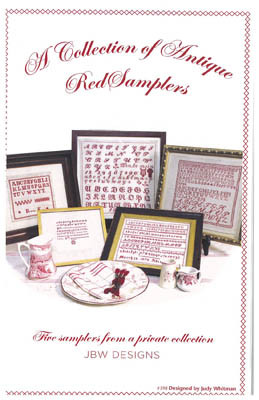 Collection Of Antique Red Samplers / JBW Designs