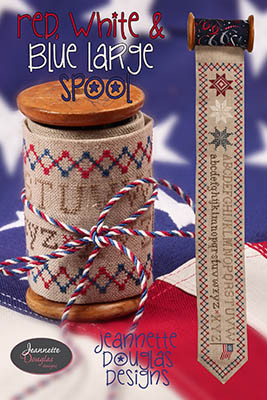 Red, White & Blue Large Spool / Jeannette Douglas Designs