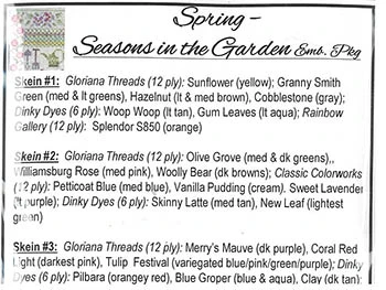 Seasons in the Garden Spring Emb Pack / Jeannette Douglas Designs