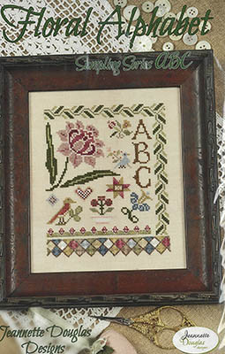 Floral Alphabet Sampling Series ABC / Jeannette Douglas Designs