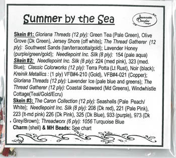 Summer By The Sea Emb. Pkg. / Jeannette Douglas Designs