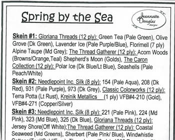 Spring By The Sea Emb. Pkg. / Jeannette Douglas Designs