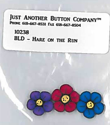 Hare On The Run Btn Pack (BLACK) / Just Another Button Company