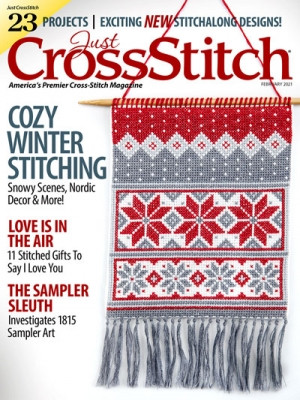 2021 January/February Cozy Winter Stitching - Just Cross Stitch Magazine\ / Just CrossStitch