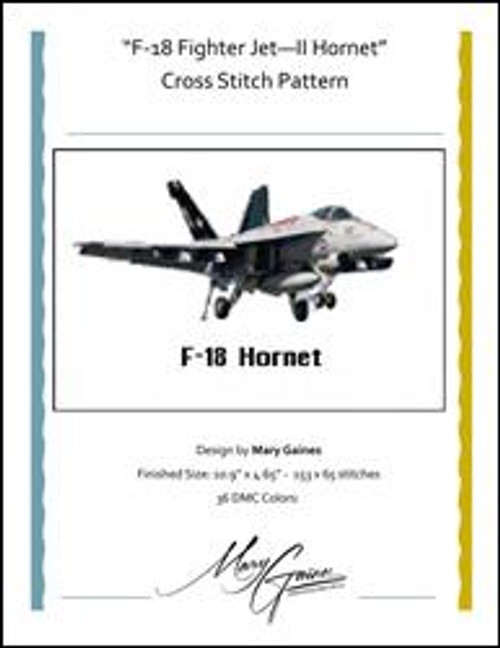 F-18 Fighter Jet Hornet Ii / Mary Gaines Designs