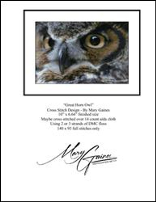 Great Horn Owl / Mary Gaines Designs