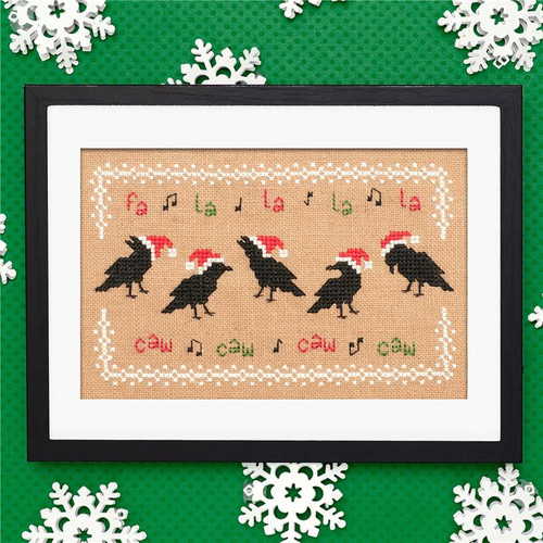 Fa La Caw / Lola Crow Cross Stitch