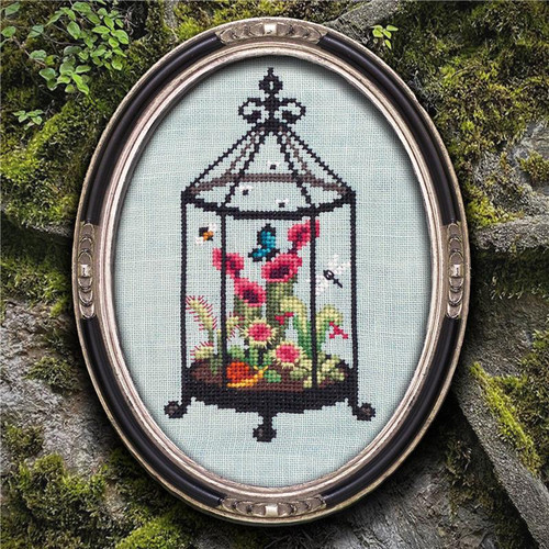 Carnivorous Terrarium / Lola Crow Cross Stitch