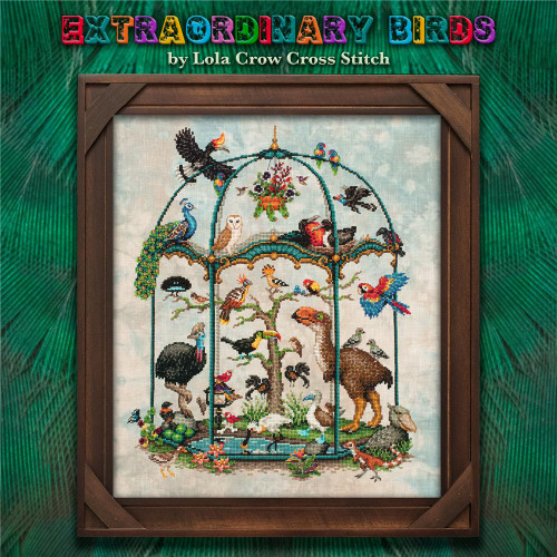 Extraordinary Birds / Lola Crow Cross Stitch