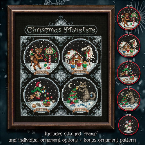 Christmas Monsters / Lola Crow Cross Stitch