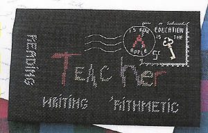 Teacher Embroidered Envelope / Lynne Nicoletti