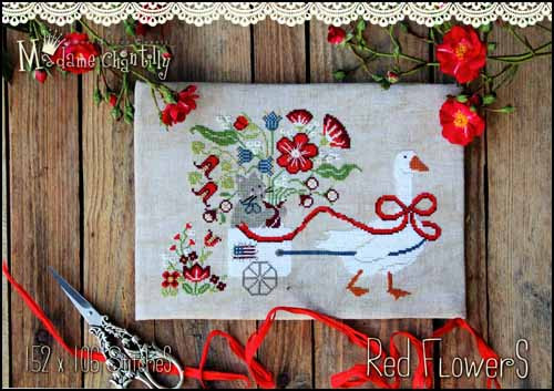 Red Flowers / Madame Chantilly