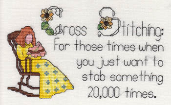 Cross Stitching - Stabbing Something 20,000x / MarNic Designs