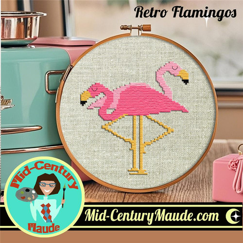 Retro Flamingos / Mid-Century Maude