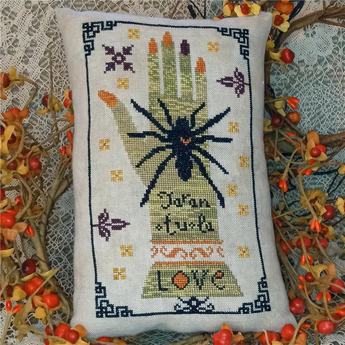 Tarantula On Witch Hand / Miss Prim Cross Stitch