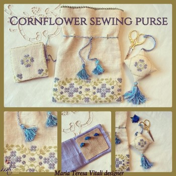 Cornflowers Sewing Purse / MTV Designs