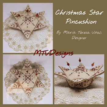 Christmas Star Pincushion / MTV Designs