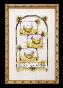 Three French Hens - 12 Days Of Christmas / Nora Corbett
